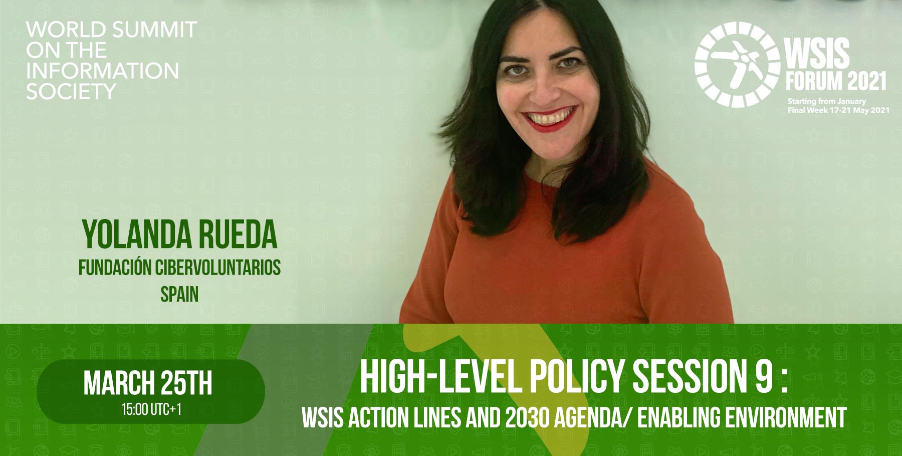 Cibervoluntarios in the High-Level Policy Session 9: WSIS Action Lines and 2030 Agenda